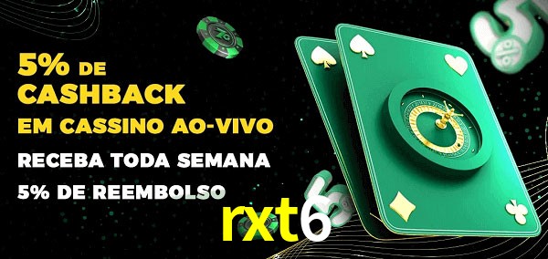 Promoções do cassino ao Vivo rxt6